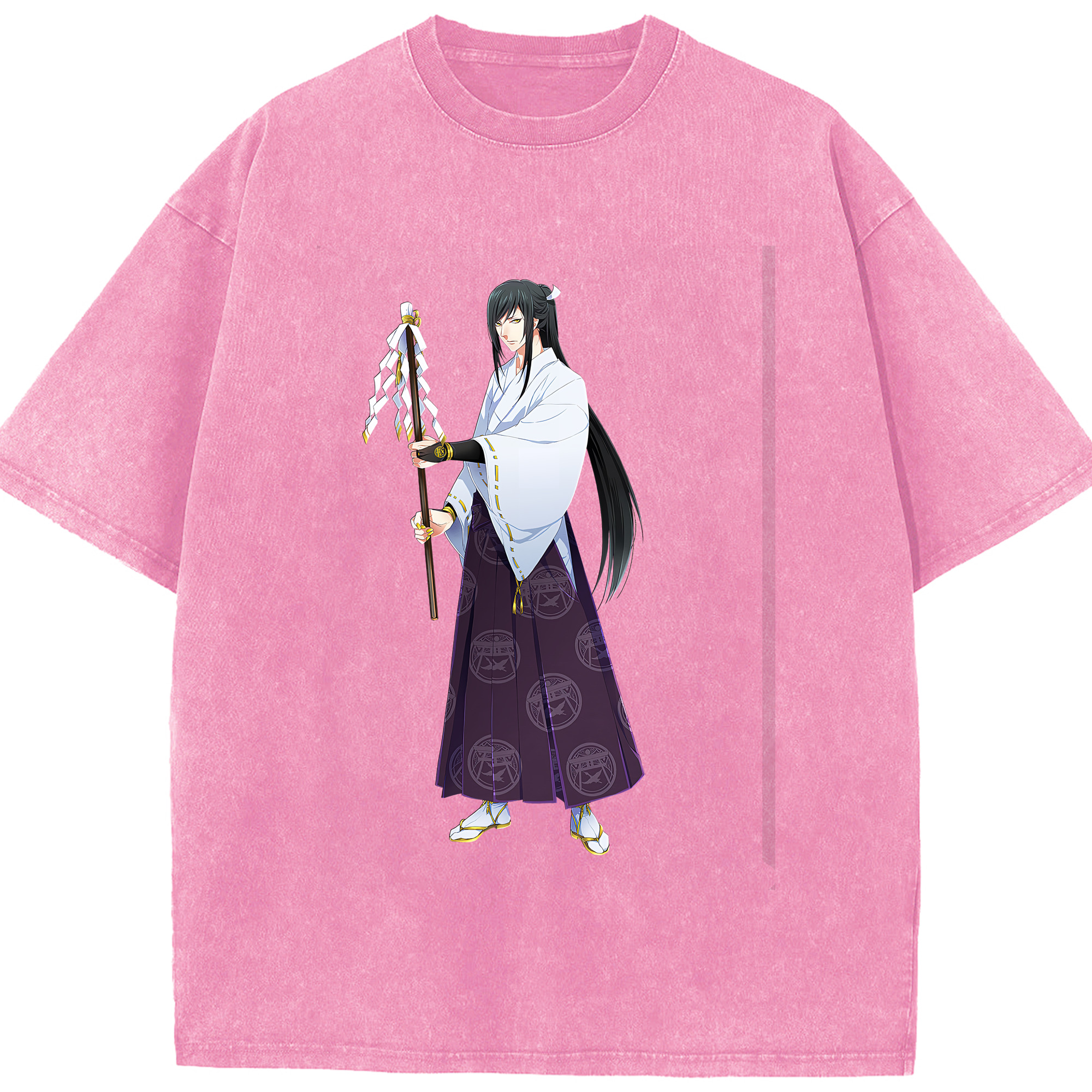 （画像用） 刀剣乱舞 Touken Ranbu 綿100% ヴィンテージ風 半袖Tシャツ（フロントプリント）